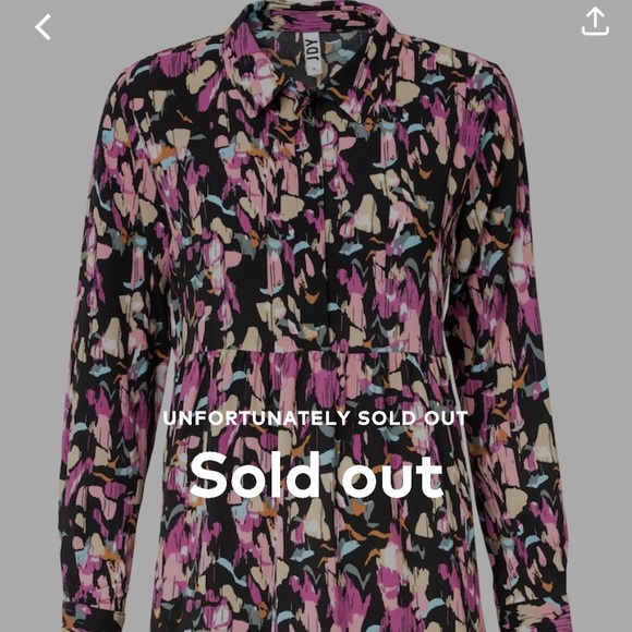 JDY New Shirtdress fun print size 12 tags - Picture 4 of 4